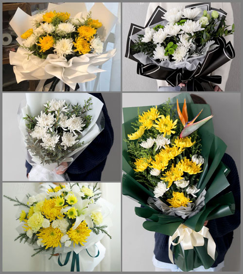 广东肇庆市四会市威整镇甜竹坑村白事花束代送